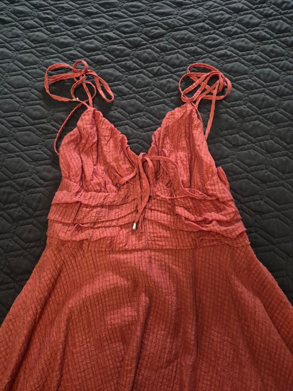 Midi rust-coloured Summer Dress